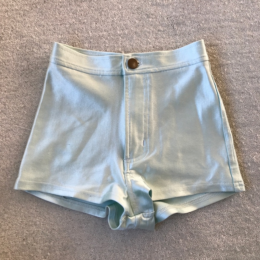 American Apparel Shiny Shorts